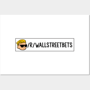 Wallstreetbets logo Posters and Art